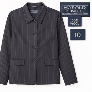 Harold Powell 100% Wool Jacket Made in Italy Size 10 Women’s